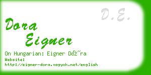 dora eigner business card